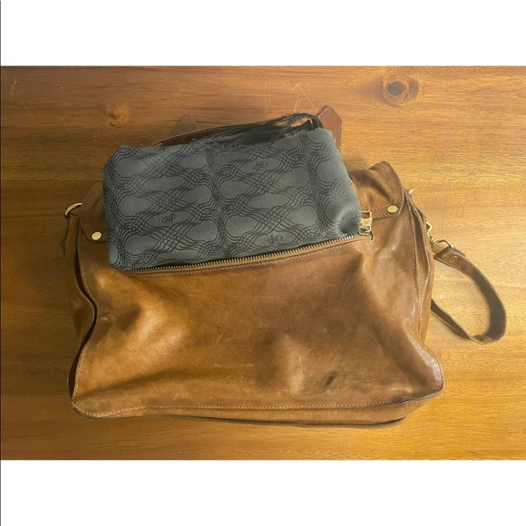 Proenza Schouler PS1 Medium Lambskin Leather Satchel Crossbody Bag Brown Saddle - Picture 2 of 10